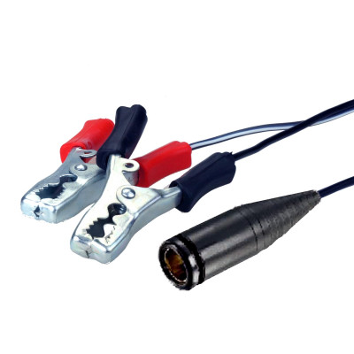 Extension cable for cigarette lighter 2,3m with battery clamps