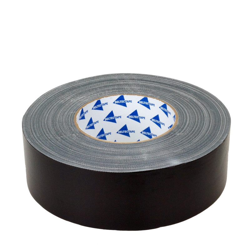 Roll of linen tape black 50mm x 50m