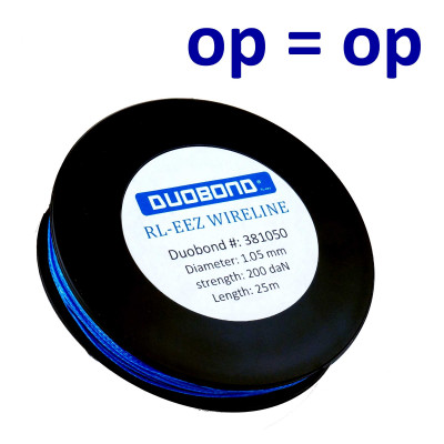 Duobond RL-eez wireline Coil/100 meter nylon cutting wire 1,1mm, 270 daN. Blue