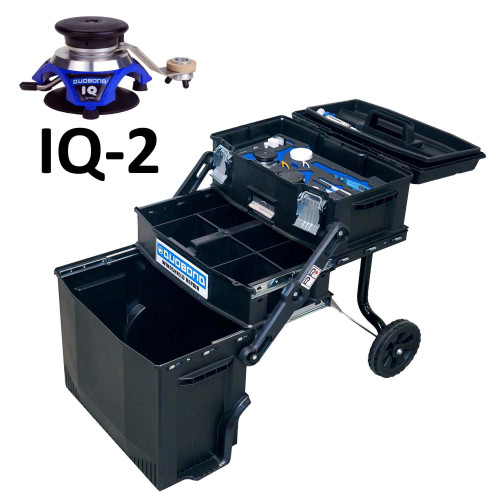 Duobond cordless windshield repair trolley, IQ-2 repair bridge