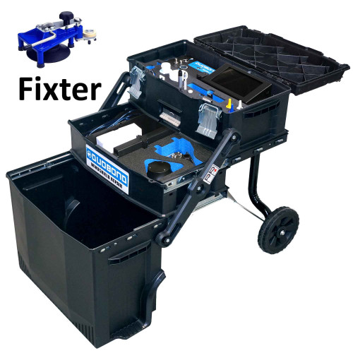 Duobond cordless windshield repair trolley, Autorep & Fixter repair bridge